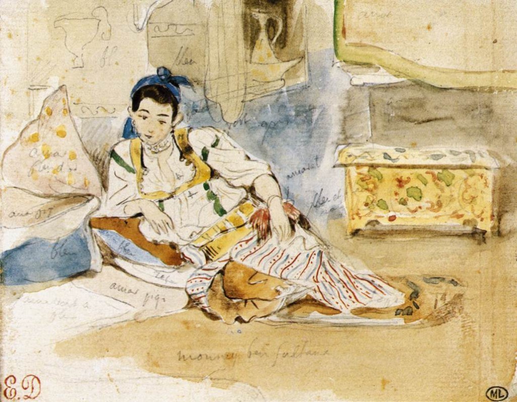 Sketch for the Women of Algiers-1832