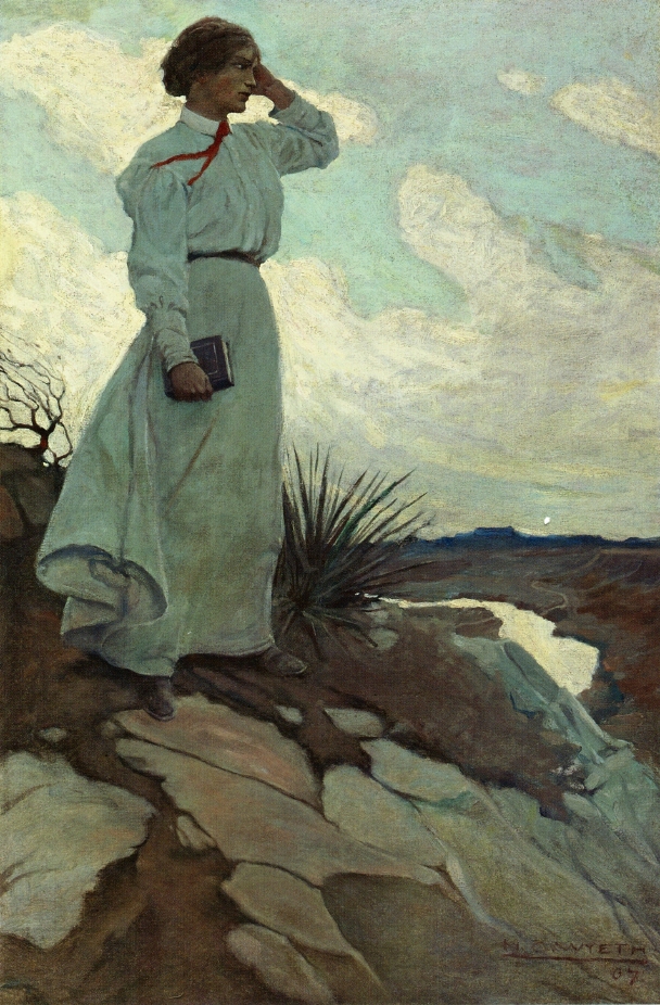 Louise Loved To Climb To The Summit On One Of The Barren Hills Flanking The River And Stand 1907
