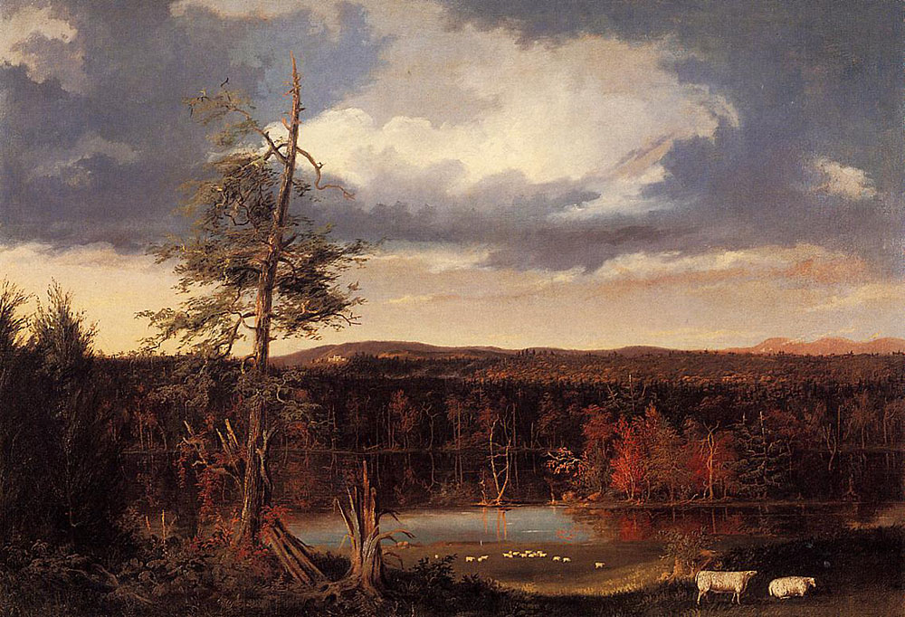 Landscape- The Seat of Mr. Featherstonhaugh in the Distance-1826