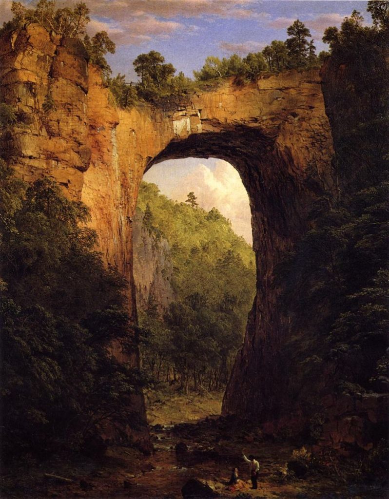 The Natural Bridge Virginia - 1852