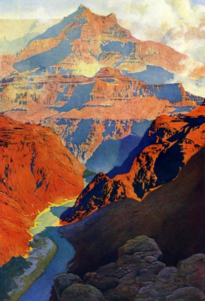 Maxfield Parrish - Grand Canyon - 1902