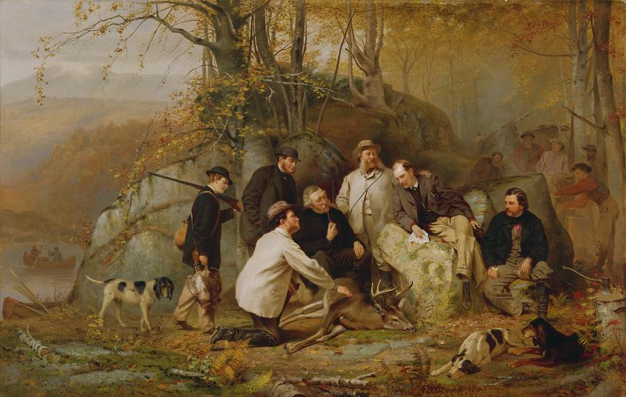 John George Brown - Claiming the Shot--After the Hunt in the Adirondacks