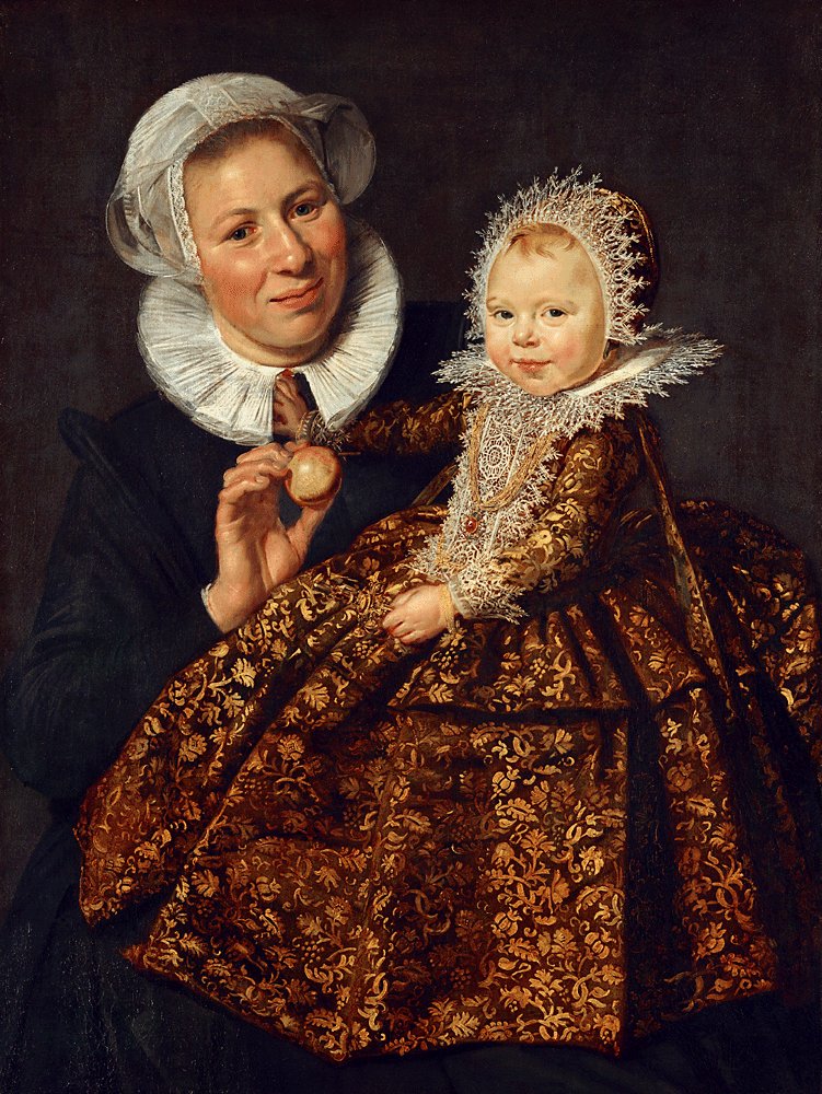 Frans Hals - Catharina Hooft with her Nurse 1619-20