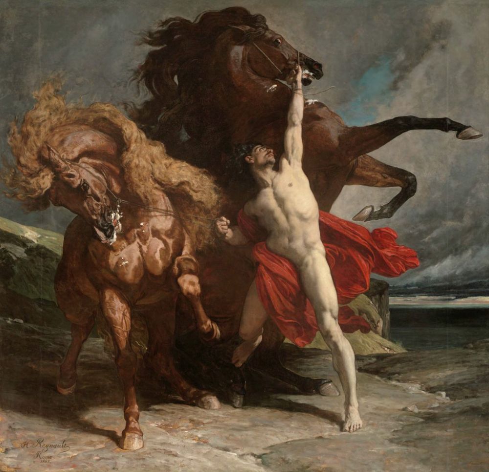 Henri Regnault - Automedon with Horses of Achilles 1868