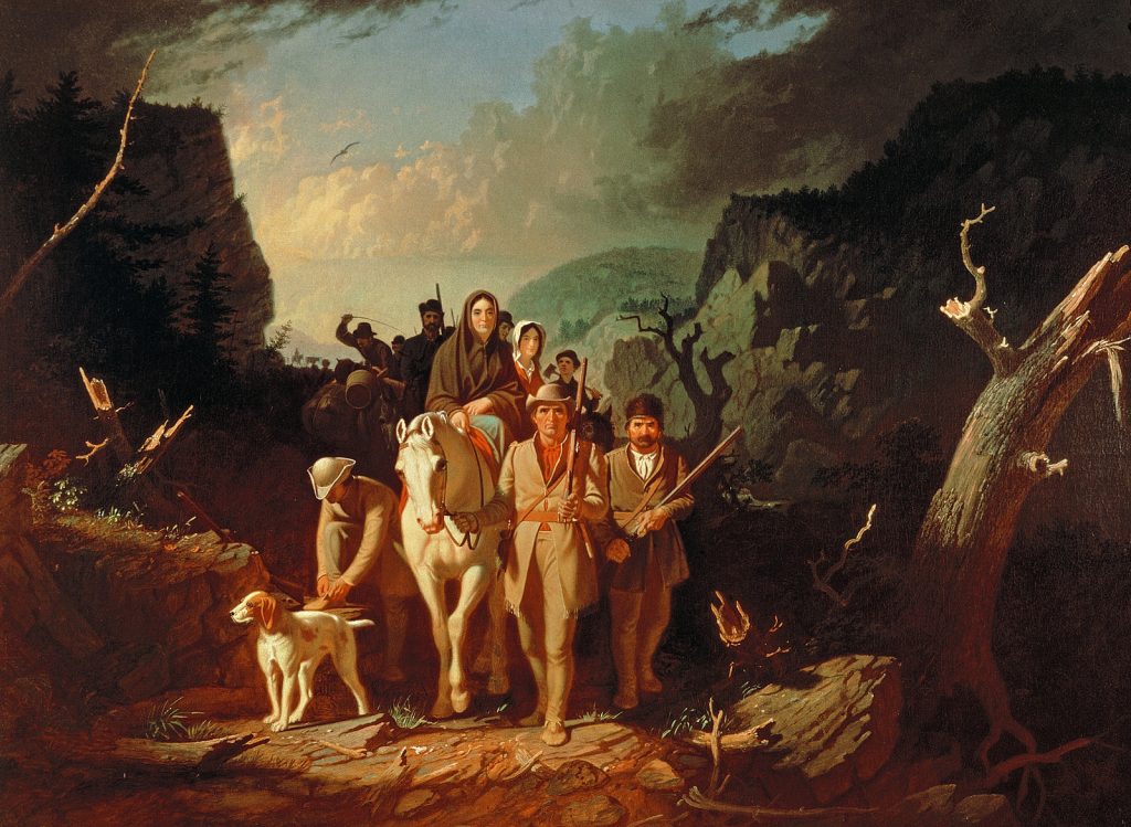 George Caleb Bingham - Daniel Boone Escorting Settlers Through The Cumberland Gap 1851-52
