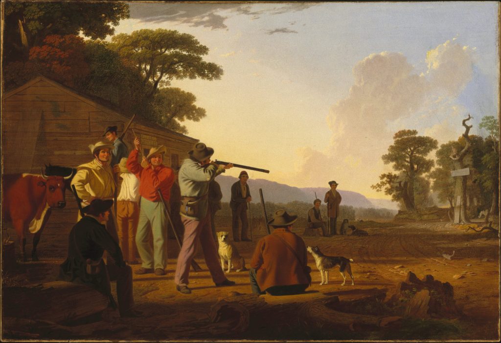 George Caleb Bingham - Shooting For The Beef - 1850