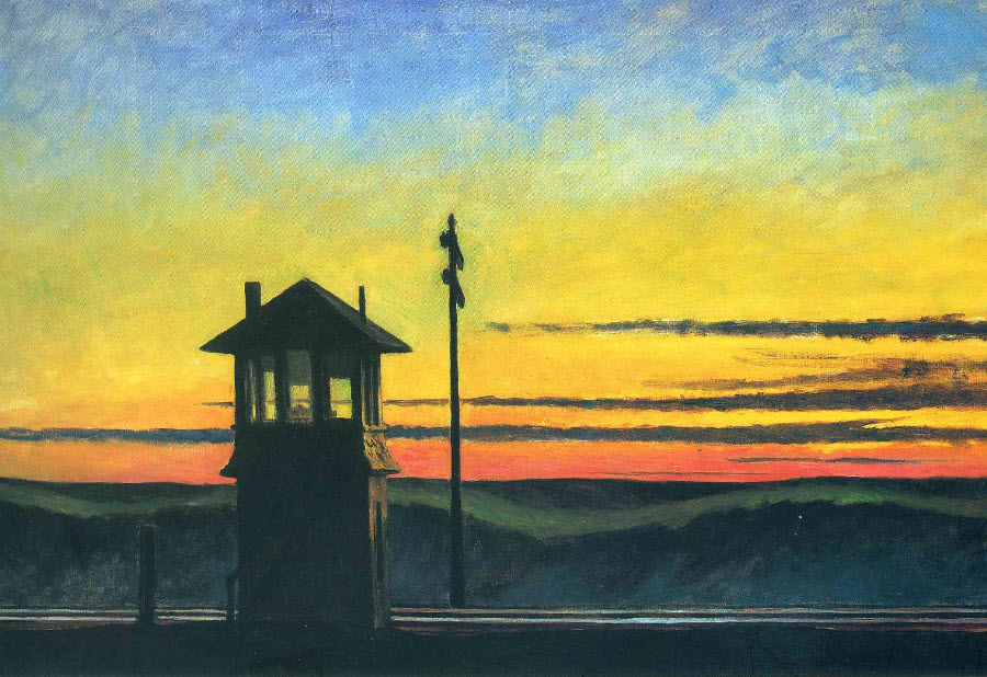 Edward Hopper - Railroad Sunset - 1929