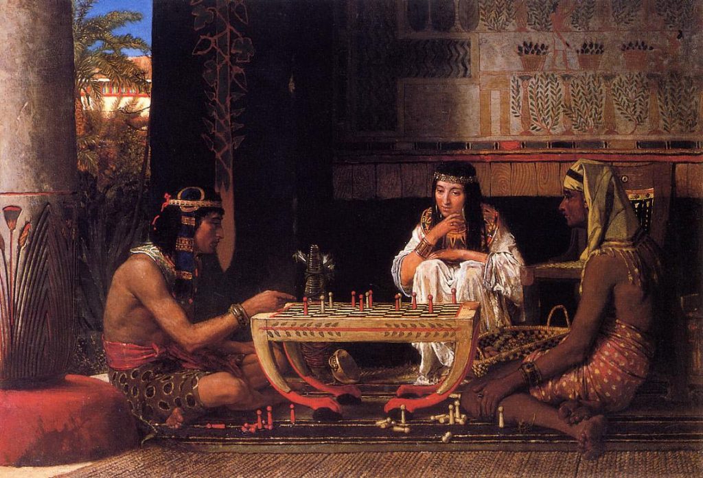 Lawrence Alma-Tadema - Egyptian Chess Players - 1865
