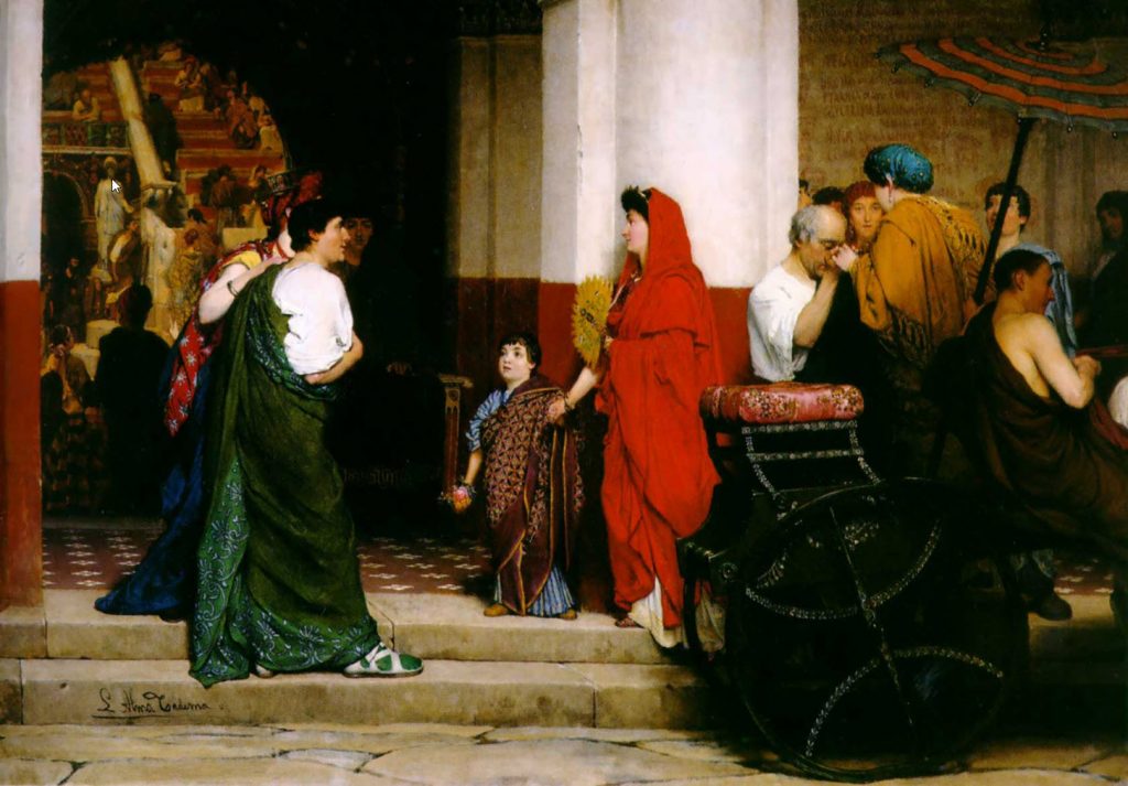 Lawrence Alma-Tadema - Entrance to a Roman Theatre - 1866