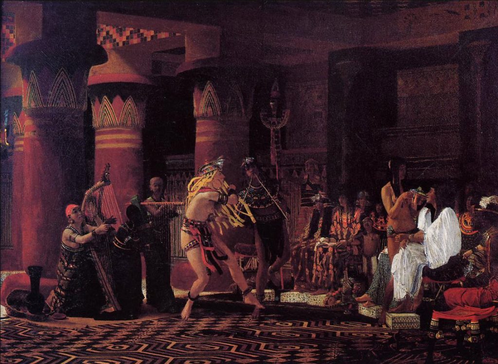 Lawrence Alma-Tadema - Pastimes in Ancient Egypt 3 000 Years Ago - 1863