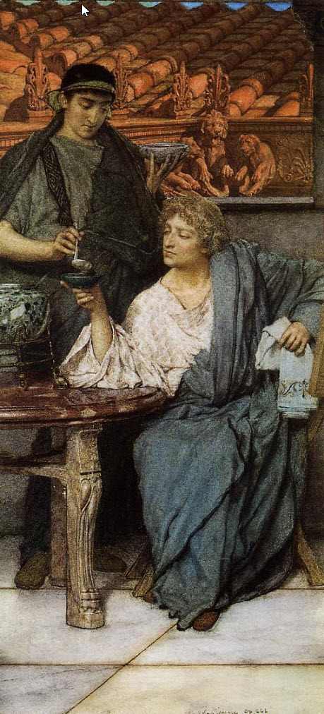 Lawrence Alma-Tadema - The Roman Wine Tasters - 1861