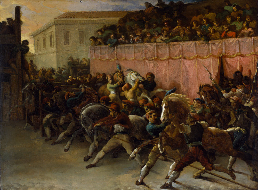 Theodore Gericault - The Riderless Racers of Rome - 1817