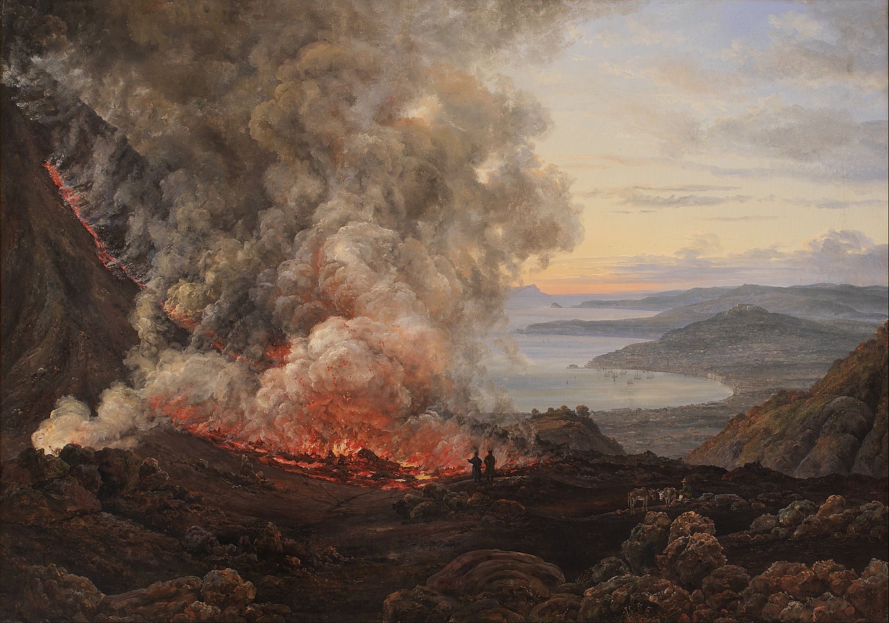 Johan Christian Dahl - Eruption of the Volcano Vesuvius - 1826