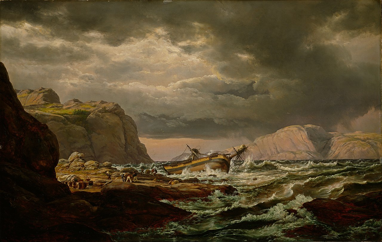 Johan Christian Dahl - Shipwreck on the Coast of Norway - 1832