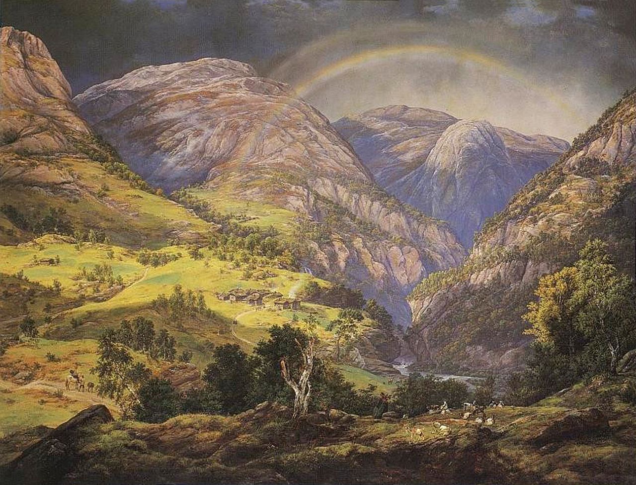 Johan Christian Dahl - View from Stalheim - 1842
