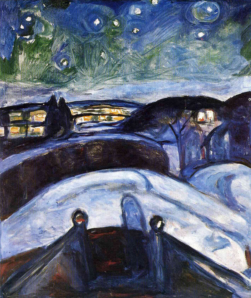 Edvard Munch - Starry Night - 1922-24