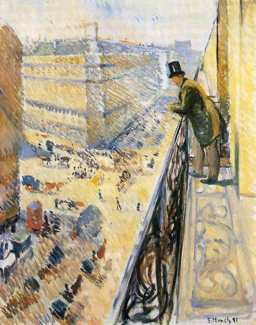 Edvard Munch - Street, Lafayette - 1891